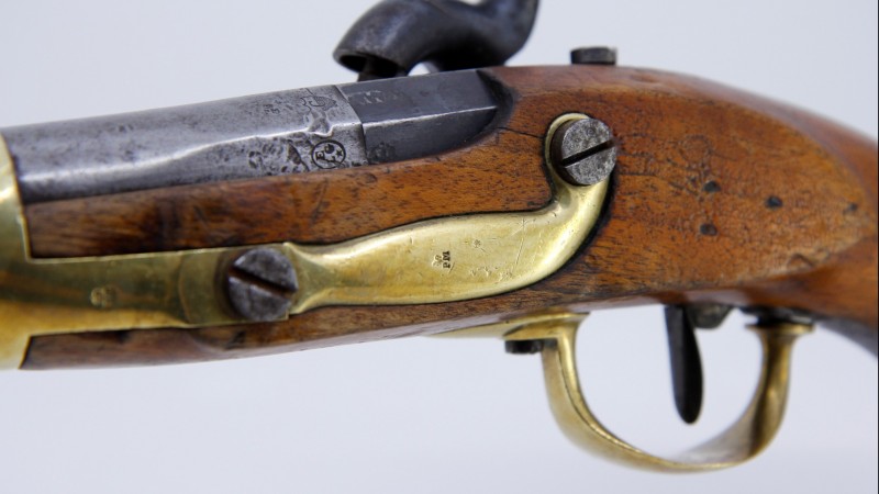 Pistolet d'ordonnance modèle 1842 - Fabrication belge pour le canton de Vaud, milieu du XIXe