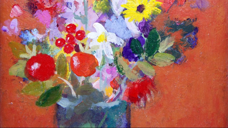 Alphonse LANOË (1926-2009) - Bouquet d'octobre, 1989