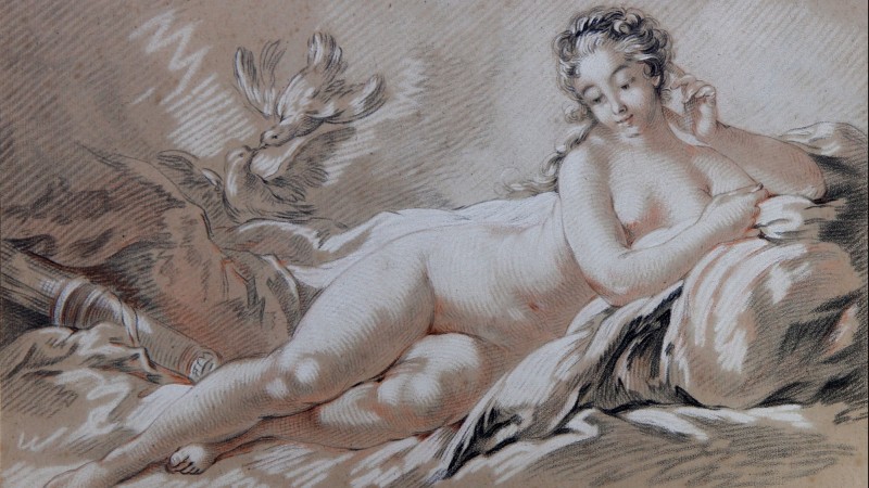 Louis Marin BONNET d'après François BOUCHER - Le Repos de Vénus, 2e état, vers 1775