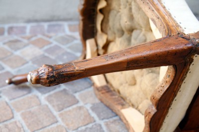 Chaise à la Reine de style Régence, d'époque Louis XV - Estampille de Falconet