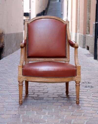 Grand fauteuil à la Reine d'époque Louis XVI - vers 1785