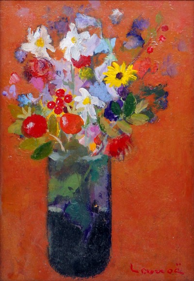 Alphonse LANOË (1926-2009) - Bouquet d'octobre, 1989