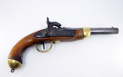 Pistolet d'ordonnance modèle 1842 - Fabrication belge pour le canton de Vaud, milieu du XIXe