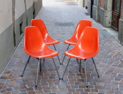 Chaises DSX Charles & Ray Eames pour Herman Miller - Suite de 4, 1960s