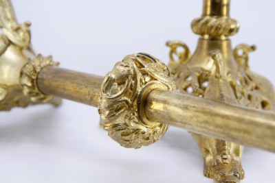 Garniture d'autel par Poussielgue-Rusand - style néo-roman, Paris vers 1860-1880