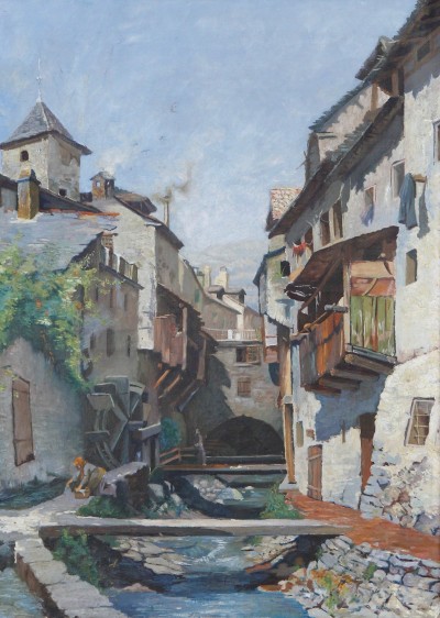 d'après Edouard JEANMAIRE (1847-1916) - Sion, quartier des Tanneries, fin du XIXe