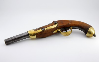 Pistolet d'ordonnance modèle 1842 - Fabrication belge pour le canton de Vaud, milieu du XIXe