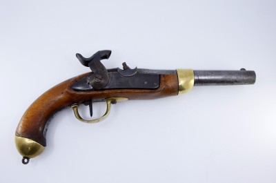 Pistolet d'ordonnance modèle 1842 - Fabrication belge pour le canton de Vaud, milieu du XIXe