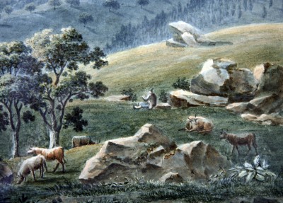 Jakob Samuel Weibel (1771-1846) - Aquatinte aquarellée, vers 1820