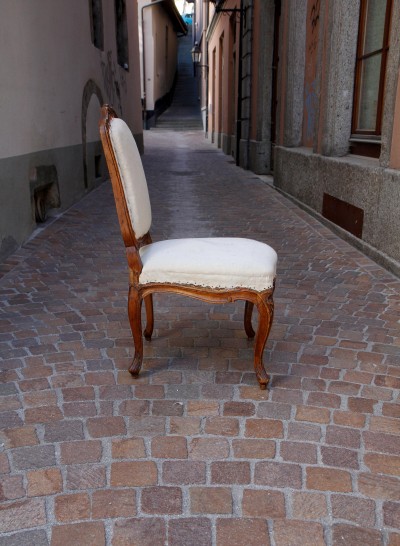 Chaise à la Reine de style Régence, d'époque Louis XV - Estampille de Falconet