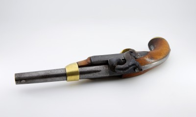 Pistolet d'ordonnance modèle 1842 - Fabrication belge pour le canton de Vaud, milieu du XIXe