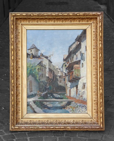 d'après Edouard JEANMAIRE (1847-1916) - Sion, quartier des Tanneries, fin du XIXe