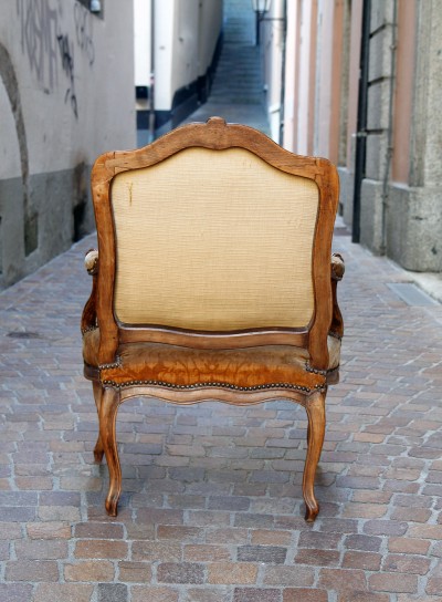 Fauteuil à la Reine estampillé I. Boucault - Jean Boucault (1705-1786, reçu maître en 1728)