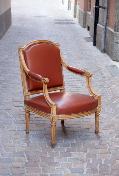 Grand fauteuil à la Reine d'époque Louis XVI - vers 1785