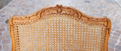 Fauteuil canné de style Régence - Travail ancien, restauré