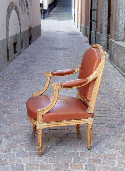 Grand fauteuil à la Reine d'époque Louis XVI - vers 1785