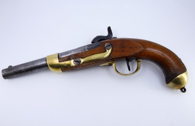 Pistolet d'ordonnance modèle 1842 - Fabrication belge pour le canton de Vaud, milieu du XIXe